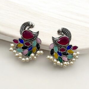 HASTI BRASS EARRINGS - Multi