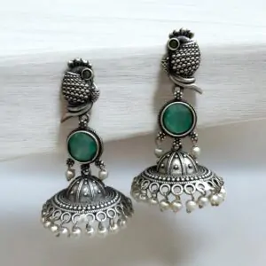 QURBAT HANDMADE JHUMKA - Mint