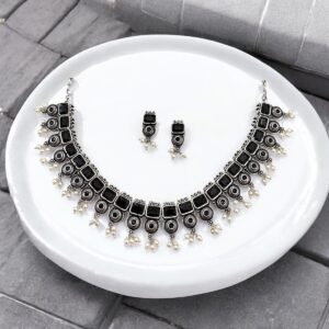 DIA CHOKER SET-BLACK
