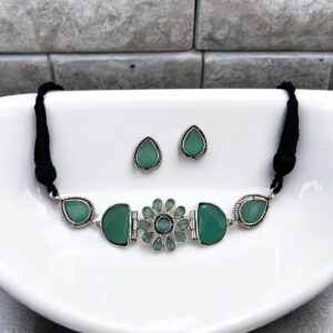 VANI CHOKER SET-GREEN
