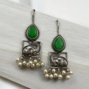 GAJA BRASS HANGINGS - Green