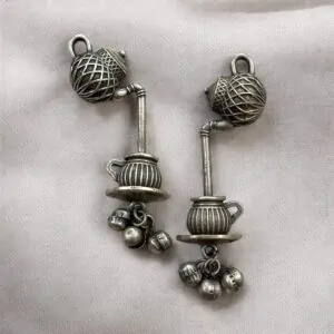 TEA KETTLE GHUNGROO EARRINGS