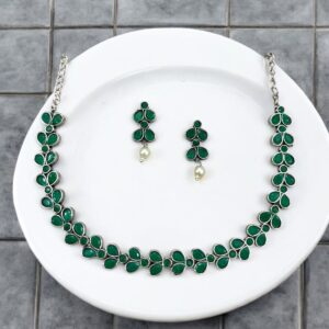 SNEHA CHOKER SET-GREEN