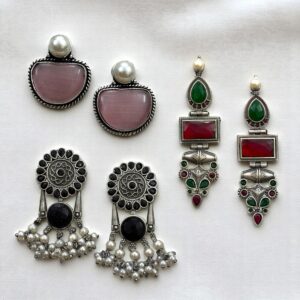 NYRA-SET OF 3 EARRINGS COMBO