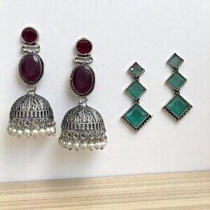 ZAINA-SET OF 2 EARRINGS COMBO